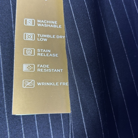 Black Striped Pencil Slit Skirt - Picture 6 of 13